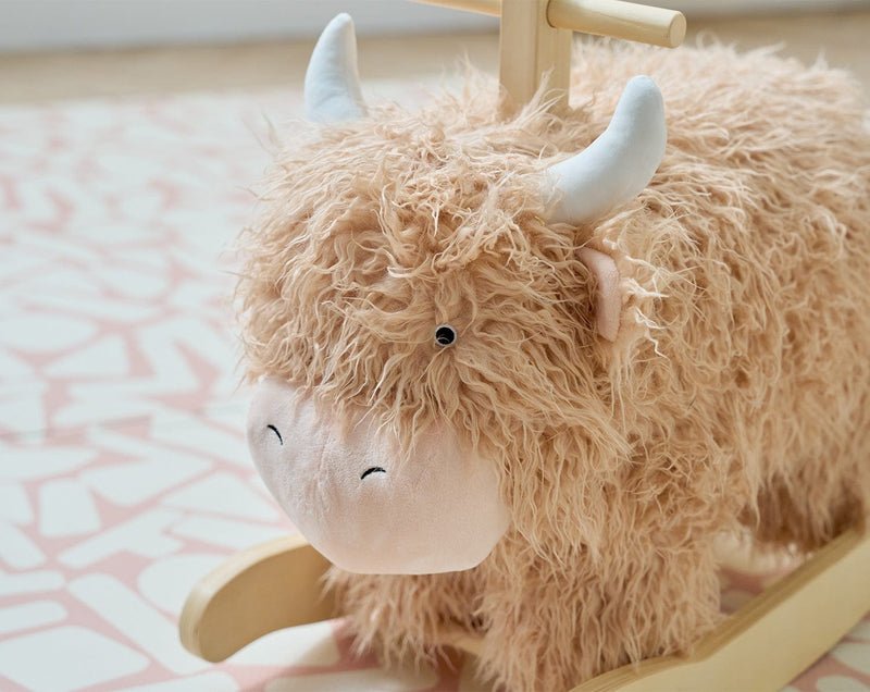 Tutti Bambini rocking toy Douglas the Highland Cow, imported from the UK