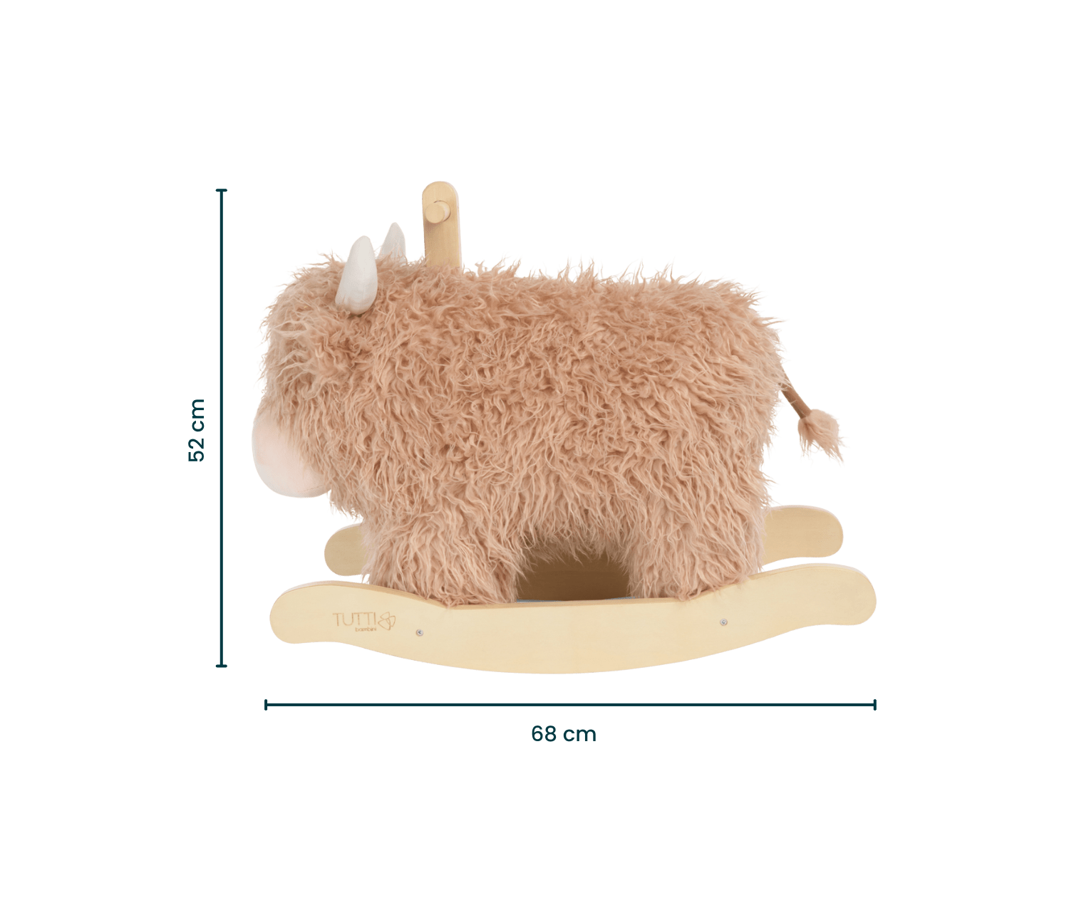 Tutti Bambini rocking toy Douglas the Highland Cow, imported from the UK