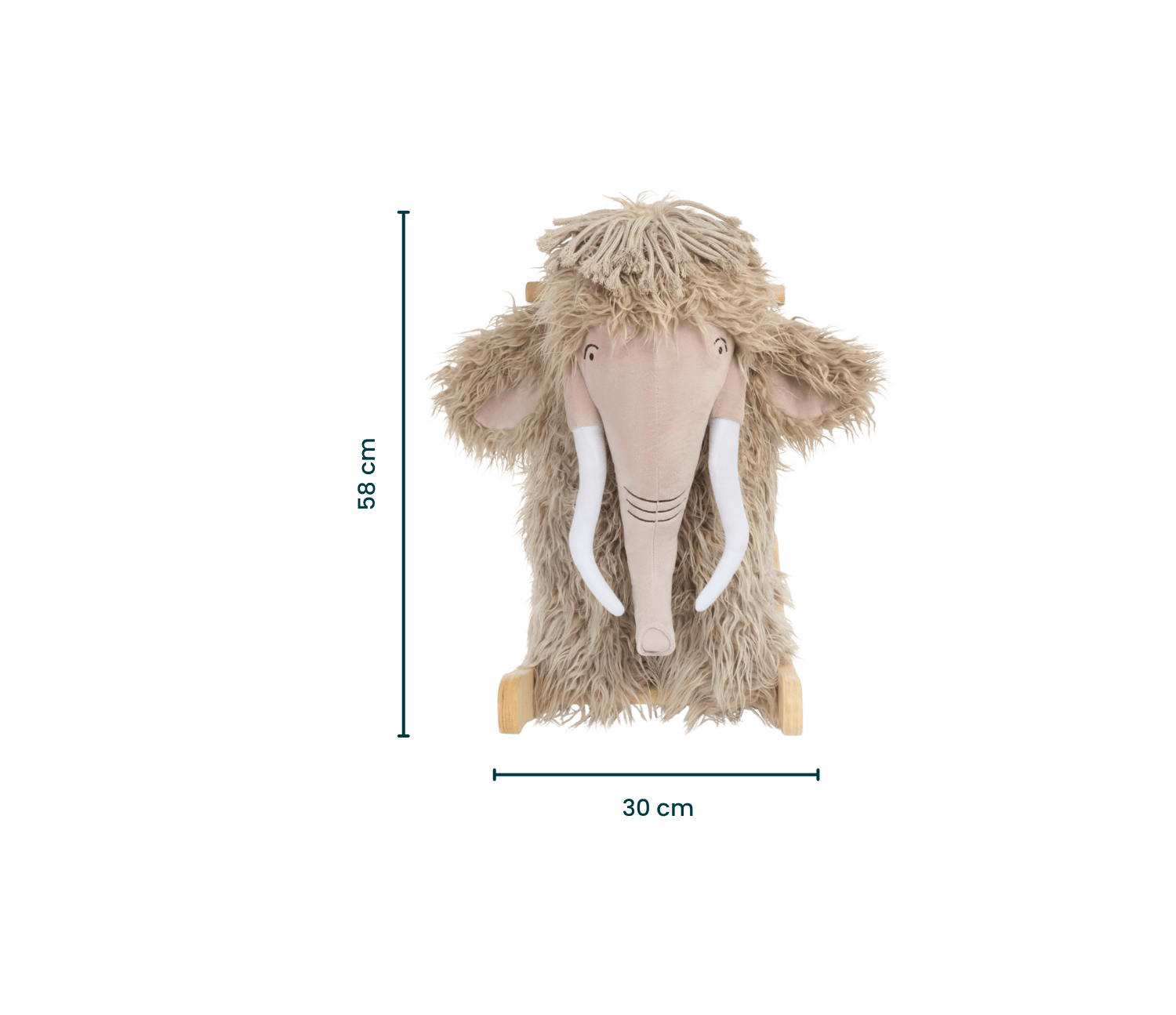 Tutti Bambini Mimi the Woolly Mammoth rocking toy, UK version