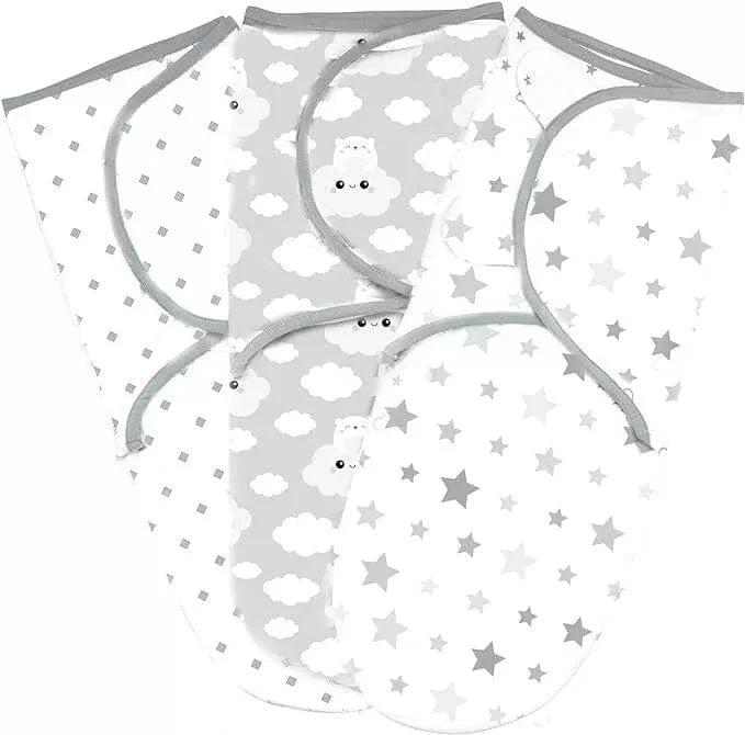 Baby swaddle blanket pack of 3 for 0-3 months - British product