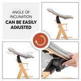 Hauck Highchair Bouncer Eco in light grey, UK version