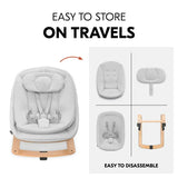 Hauck Highchair Bouncer Eco in light grey, UK version