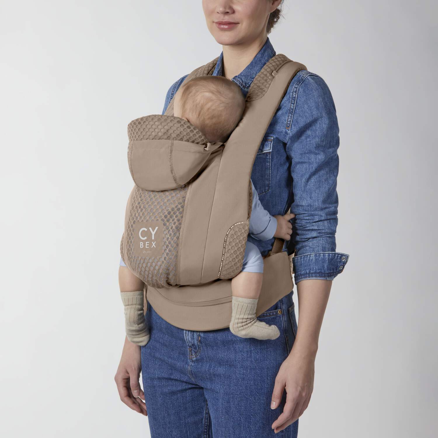 Cybex COYA baby carrier in Cozy Beige colour, UK version