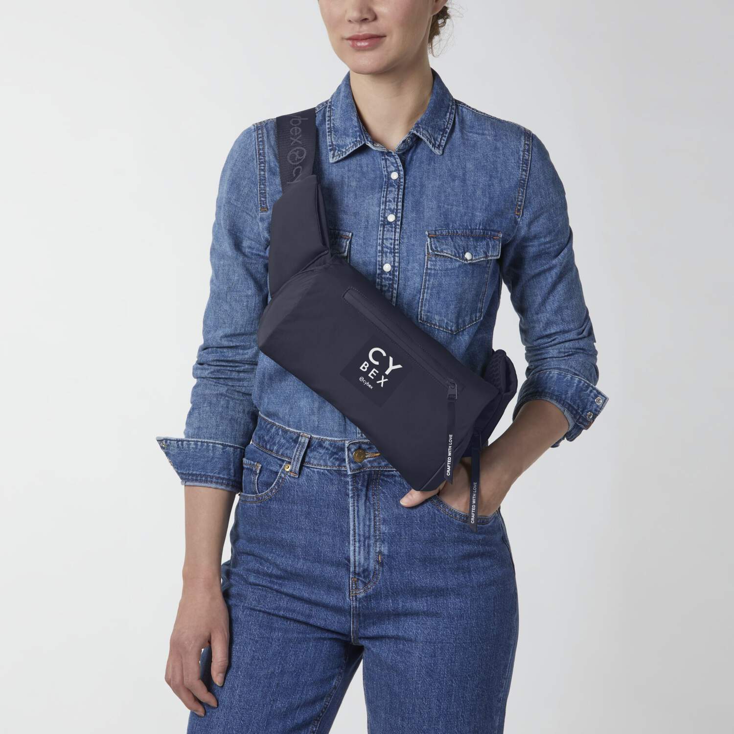 Cybex COYA baby carrier for infants in Royal Blue, UK version