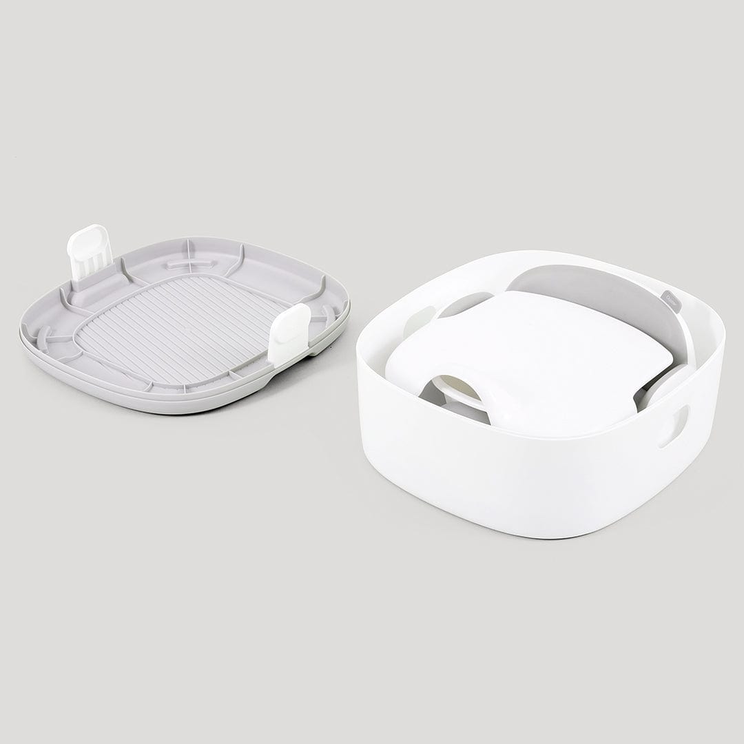 Oyster 4-in-1 potty for toddlers in white, UK version