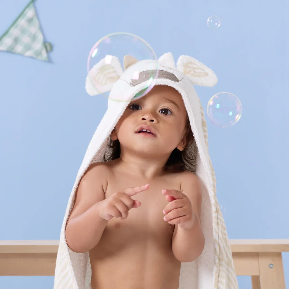 Tutti Bambini Clemi Cow hooded towel set 75cm (British brand)