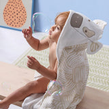Tutti Bambini Clemi Cow hooded towel set 75cm (British brand)