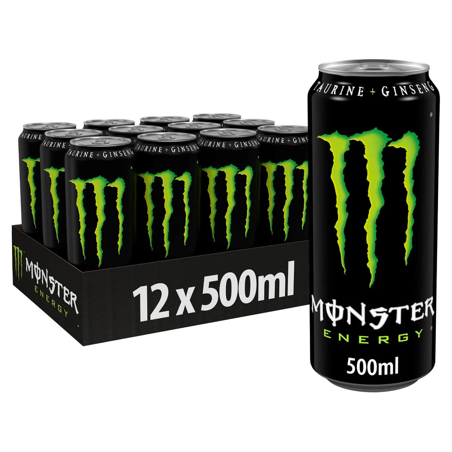 Monster energy drink 12 x 500ml cans, imported from the UK