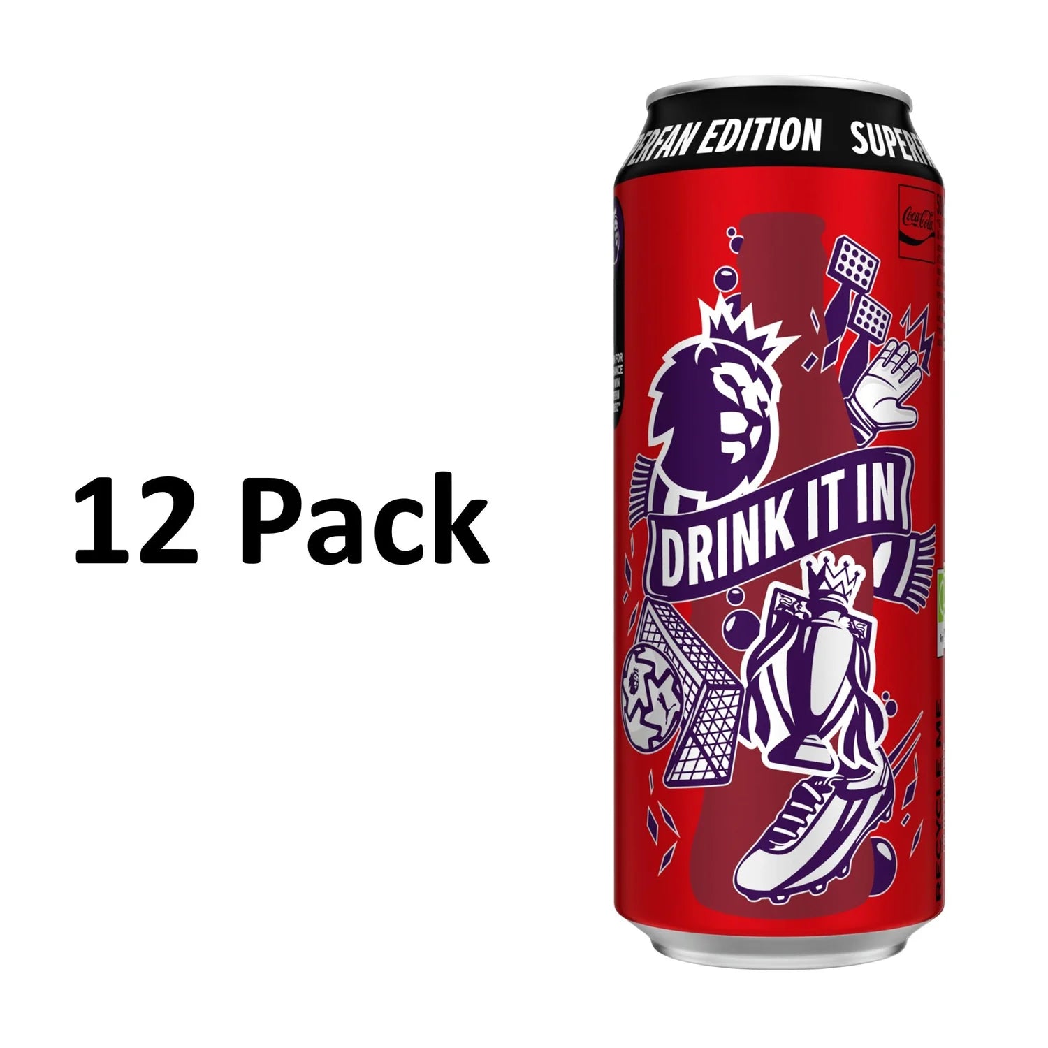 Coca-Cola Zero Sugar 500ml cans multipack, imported from the UK