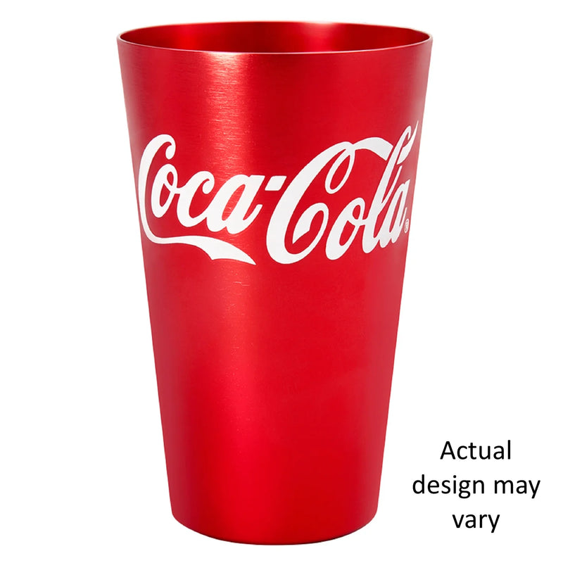 Coca-Cola red aluminium cup 470ml, imported from the UK