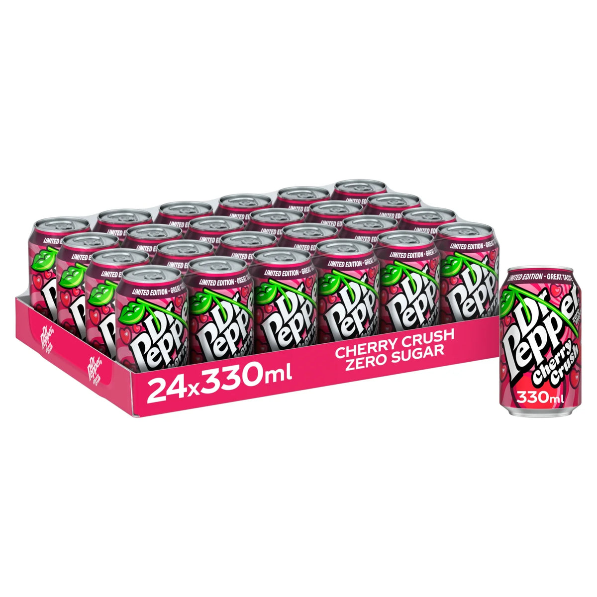 Dr Pepper Zero Cherry Crush 24 x 330ml - British product