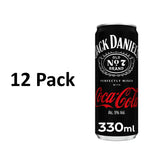 Jack Daniel's and Coca-Cola canned cocktail pack 12, UK version