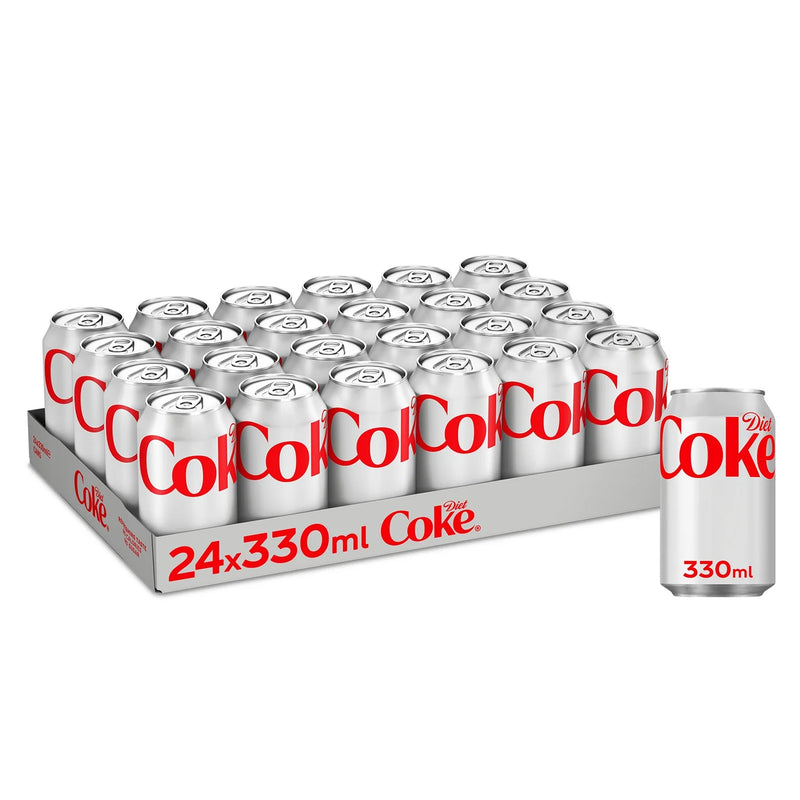 Coca-Cola Diet Coke diet cola 24 x 330ml cans - British product