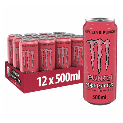 McGrocer Direct Monster Energy Drink Pipeline Punch British Multipack 12x500ml- Buy online at McGrocer