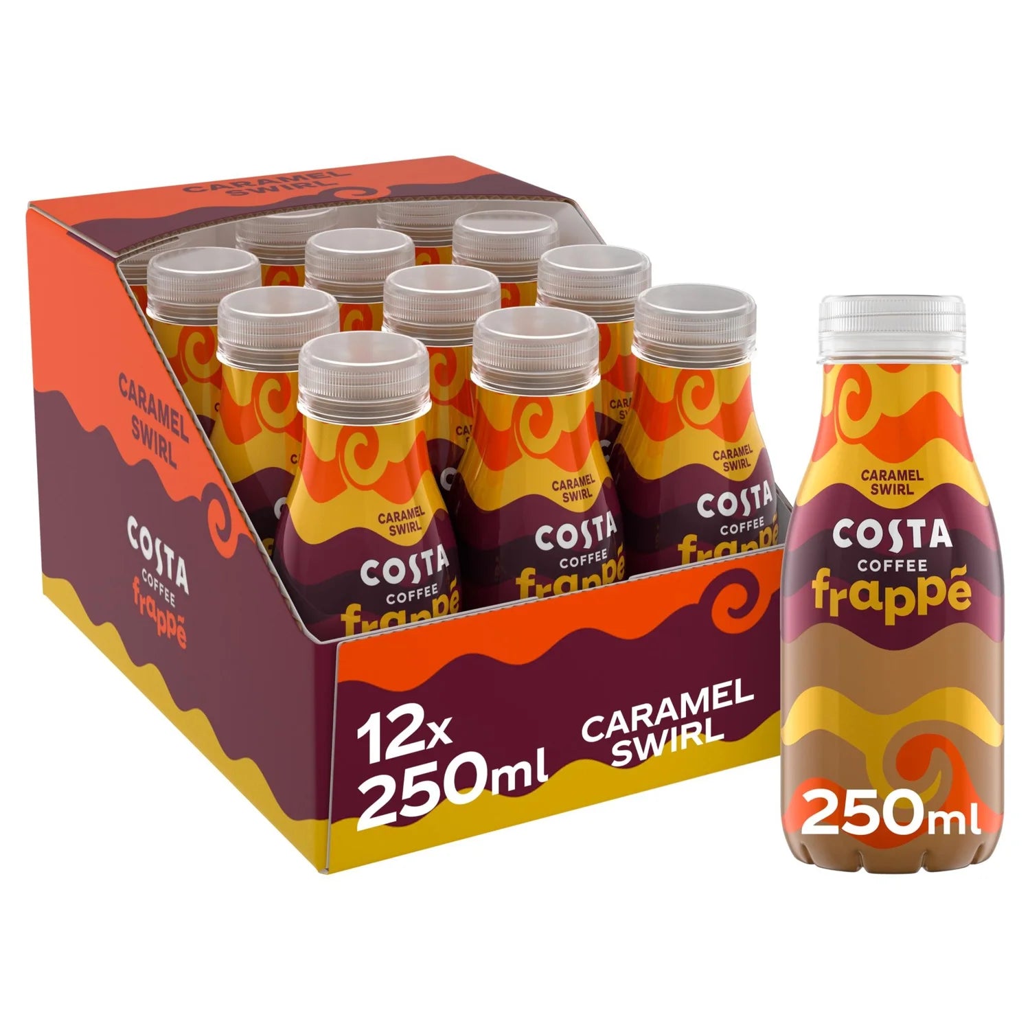 Costa Coffee Caramel Frappé Drink 12 x 250ml - British product