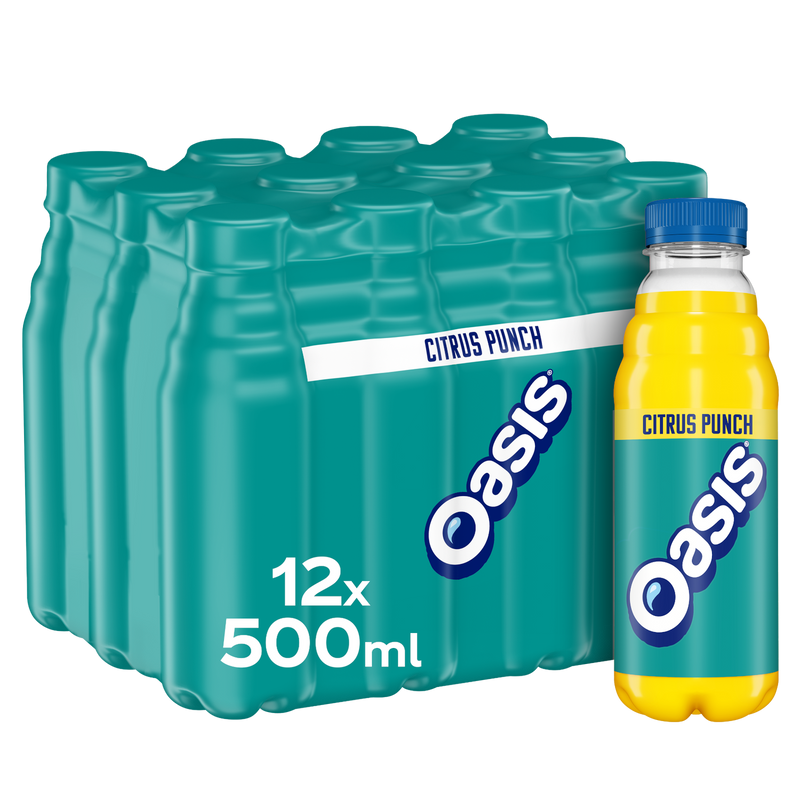 Oasis Citrus Punch 12x500ml, imported from the UK