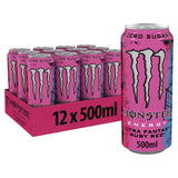 Monster energy drink Ultra Fantasy Ruby Red 12 x 500ml, UK version