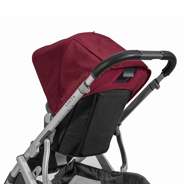 UPPAbaby Vista black leather handlebar cover (British brand)
