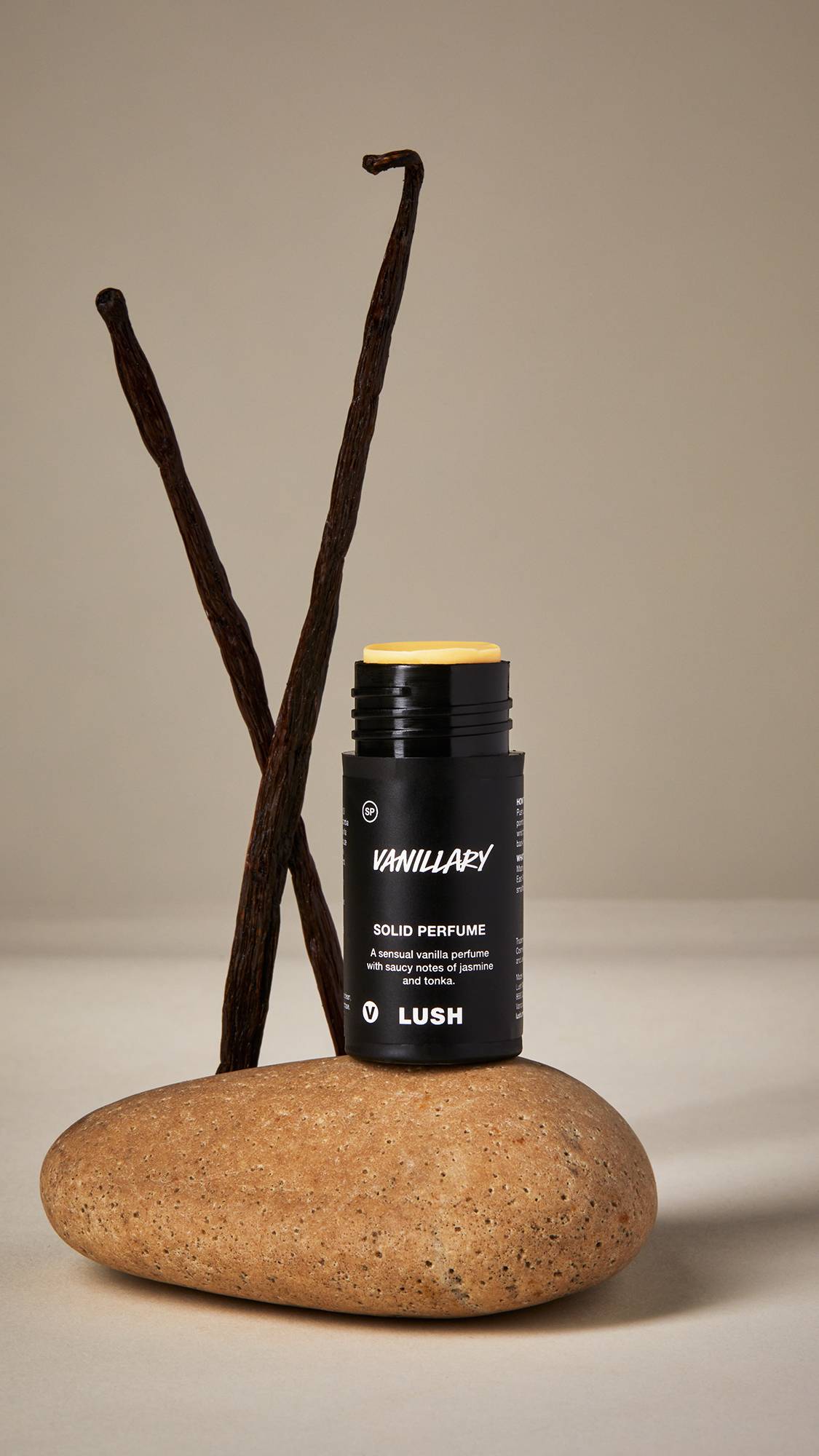 Lush Vanillary solid perfume vanilla and jasmine, UK version
