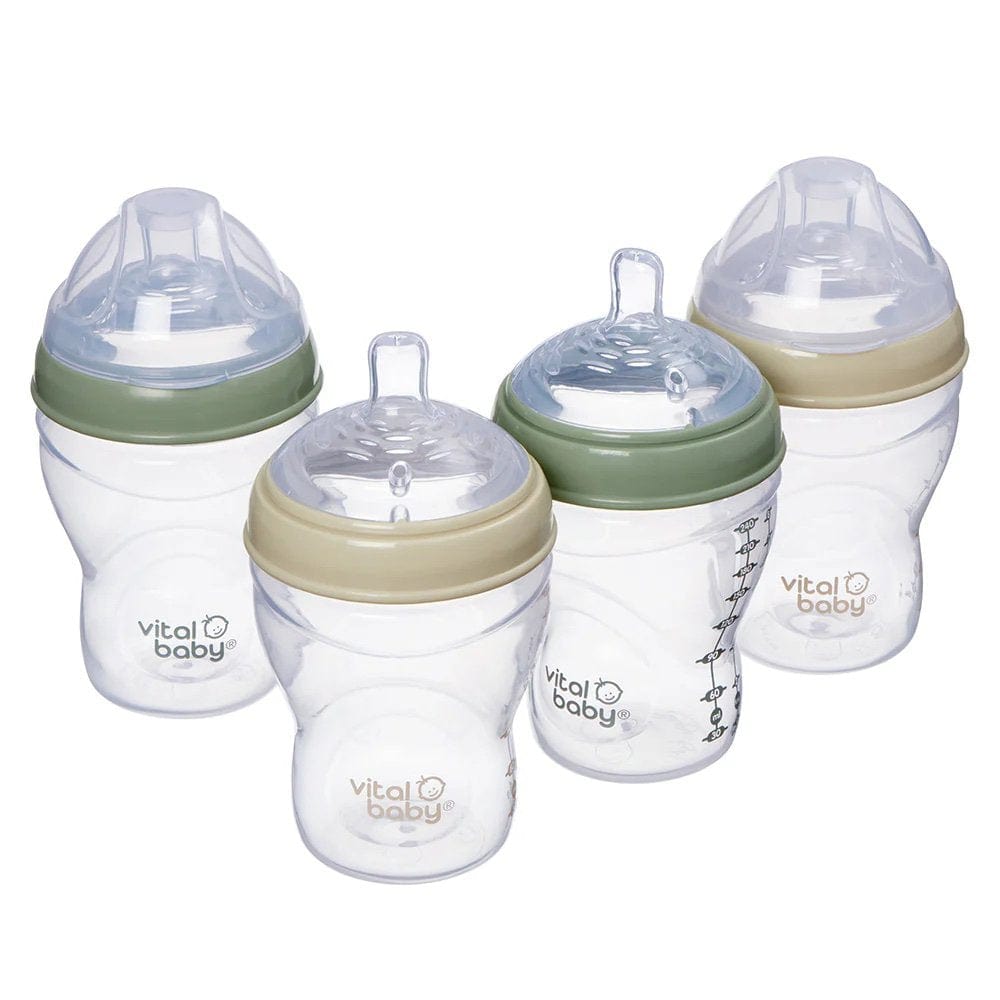 Vital Baby EarthSmart baby bottle 240ml pack of 4 - British product