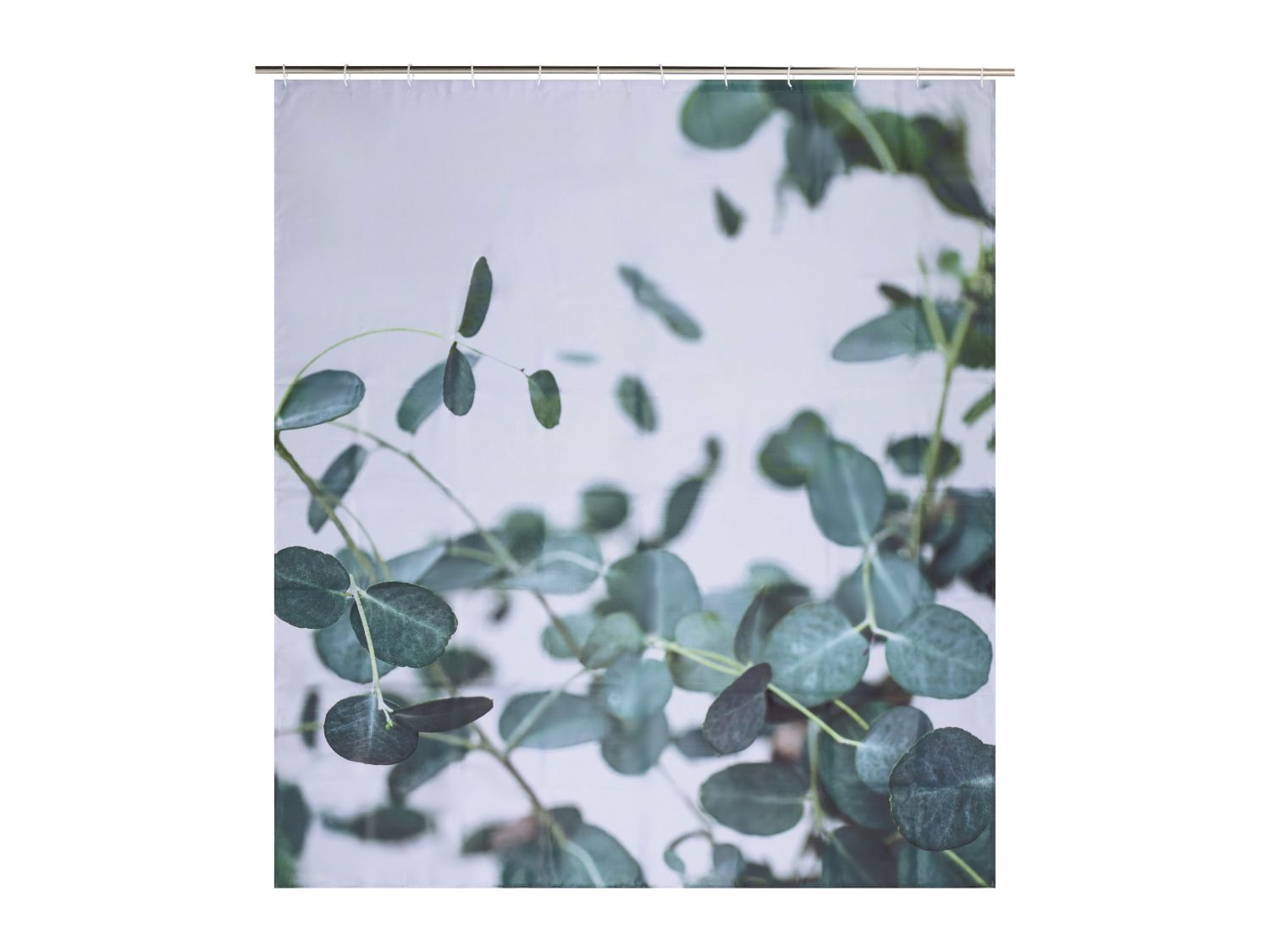 Shower curtain with leaf pattern 180x180cm, UK version
