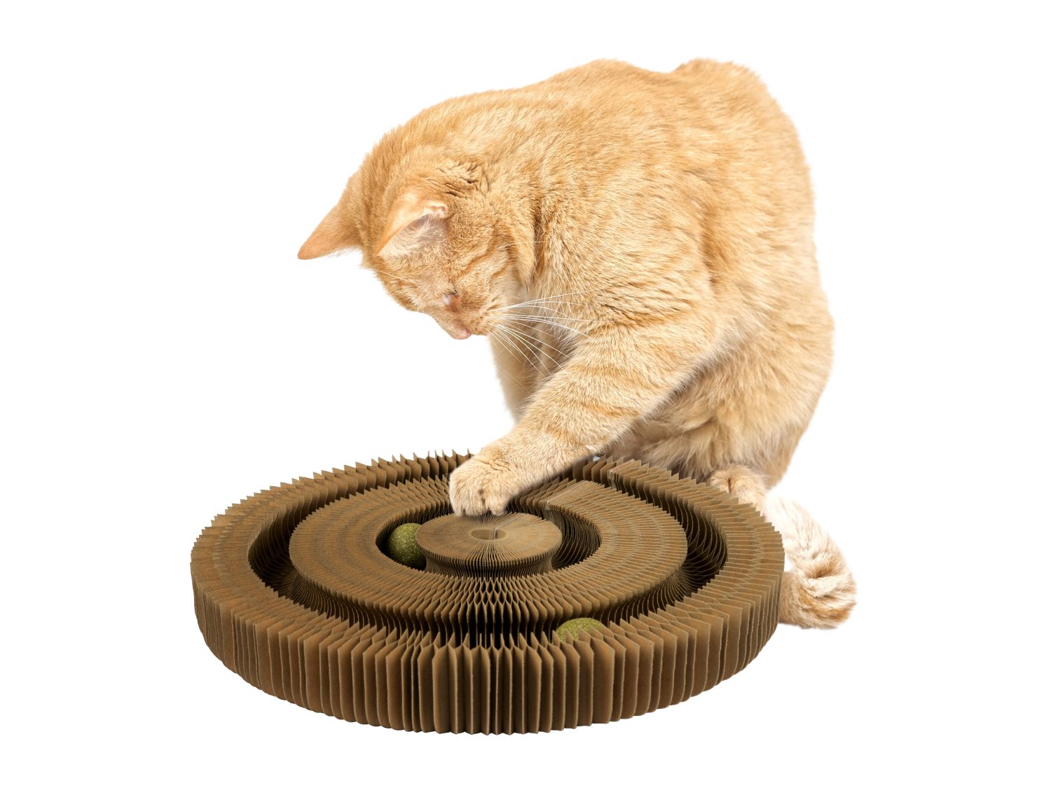 3-in-1 cat scratching board with catnip toys, imported from the UK