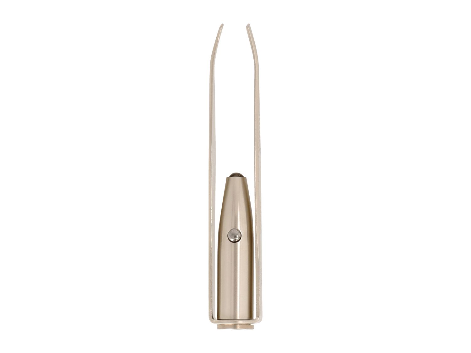 Light-up tweezers with LED light and stainless steel construction, UK version
