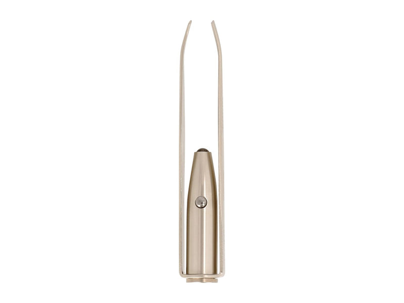 Light-up tweezers with LED light and stainless steel construction, UK version