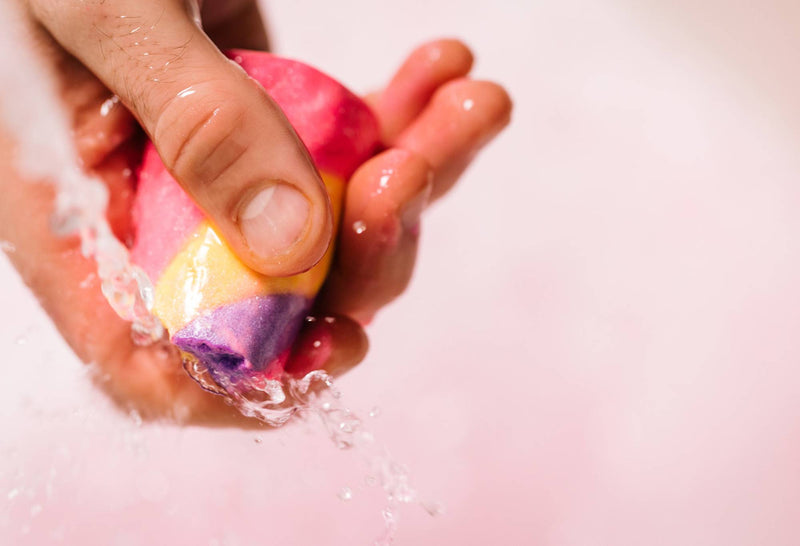 Unicorn Horn Bubble Bar bath product with lavender oil (British brand)
