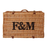 Medium wicker basket 34x52x25cm for 5-8 items - British product