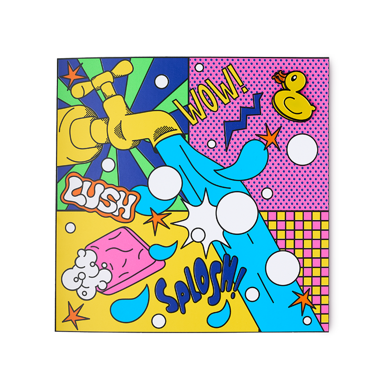 Lush WOW greetings card 150mm x 150mm - British product