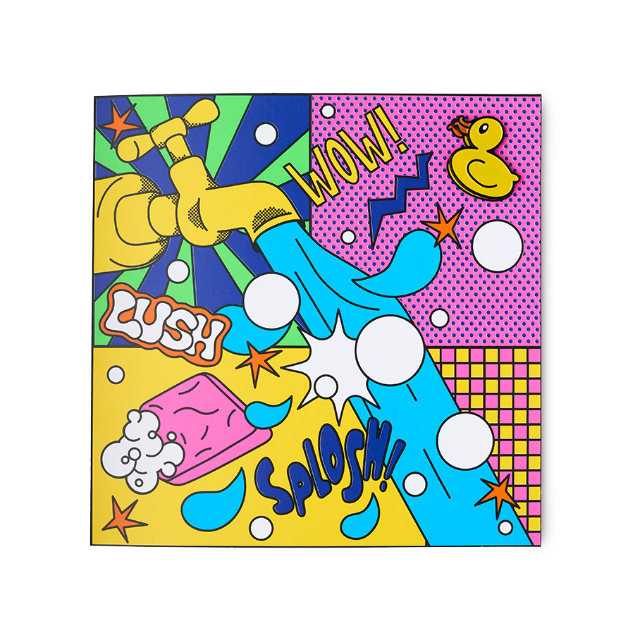 Lush WOW greetings card 150mm x 150mm - British product