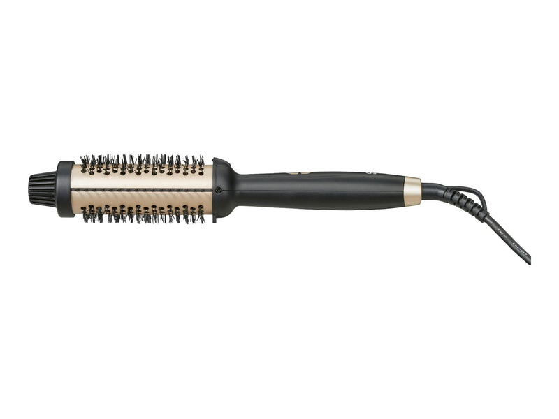 Heated styling brush with three temperature settings - British product