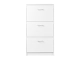 Shoe cabinet pearl white finish 58.5 x 105 x 17cm (British brand)