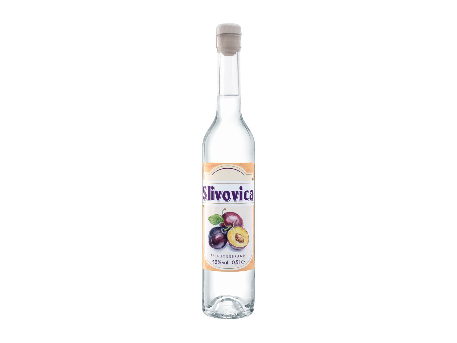 Slivovica plum brandy 42% 500ml bottle, UK version