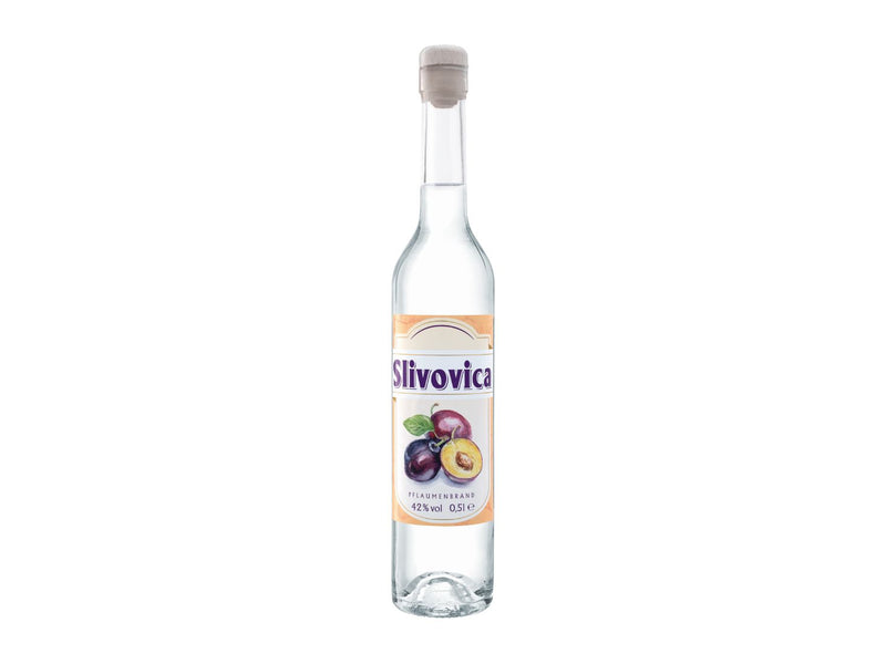 Slivovica plum brandy 42% 500ml bottle, UK version