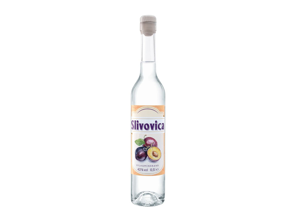 Slivovica plum brandy 42% 500ml bottle, UK version