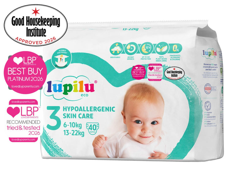 Hypoallergenic skin care nappies size 3 pack of 40, UK version