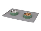 Feeding mat for pet bowls with raised edge (British brand)