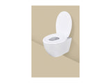 Family toilet seat with soft close and child seat (British brand)