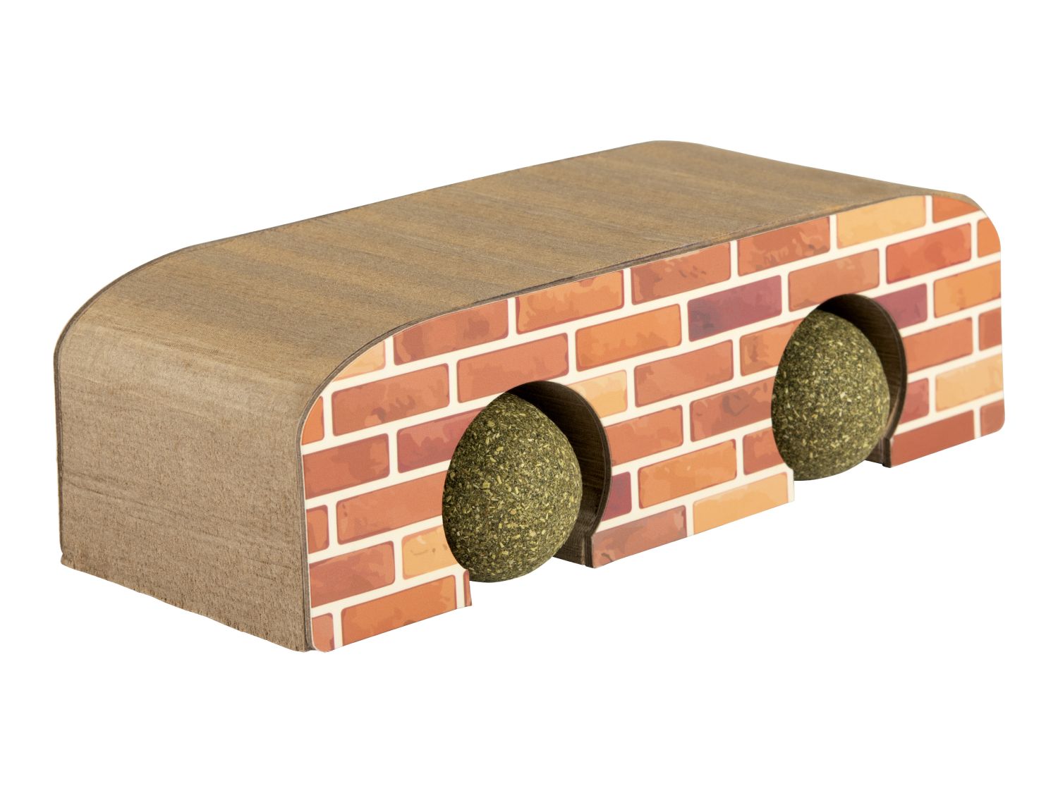 3-in-1 cat scratching board with catnip toys, imported from the UK