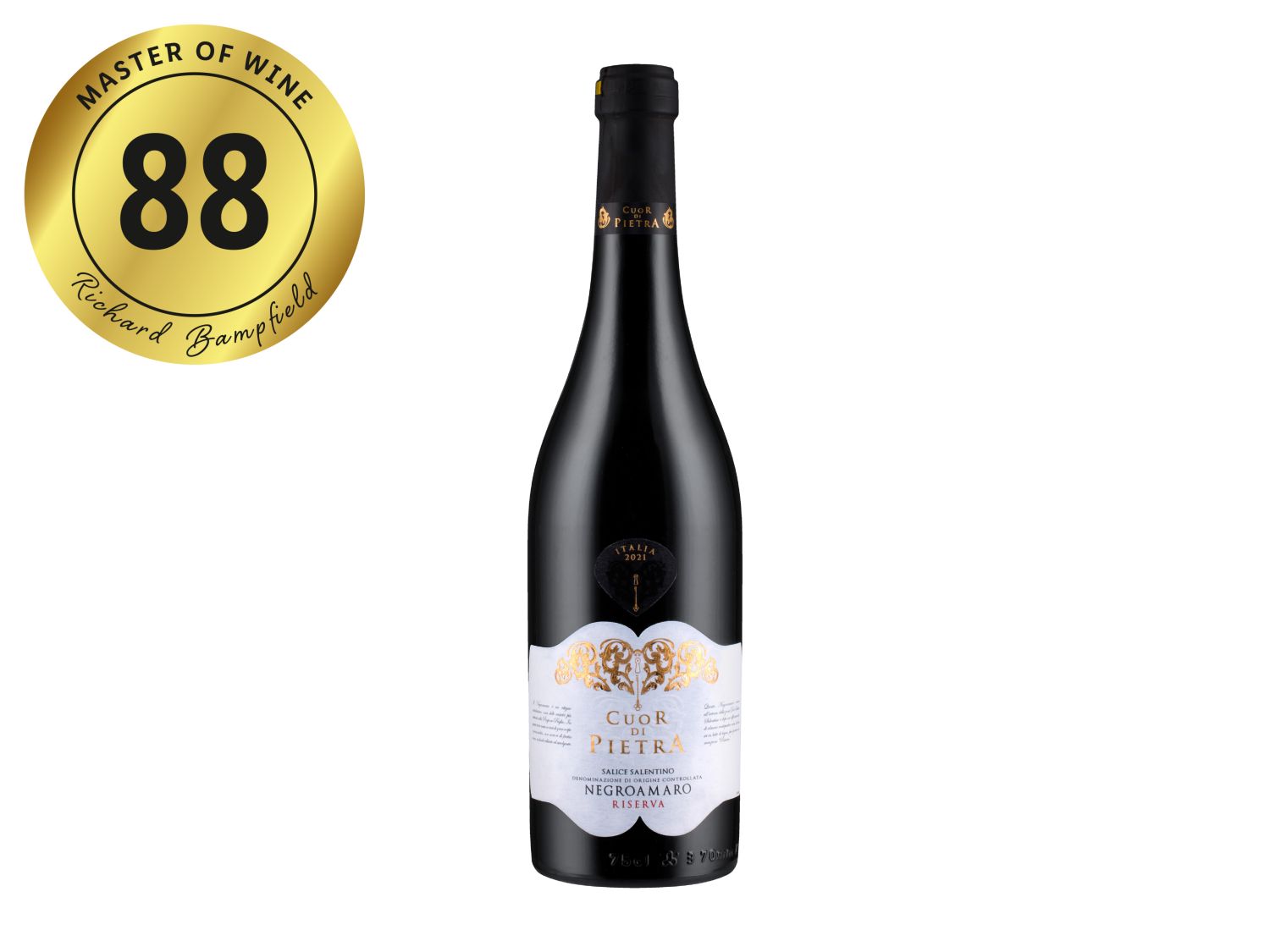 Cuor di Pietra Negroamaro red wine 2021 (British brand)