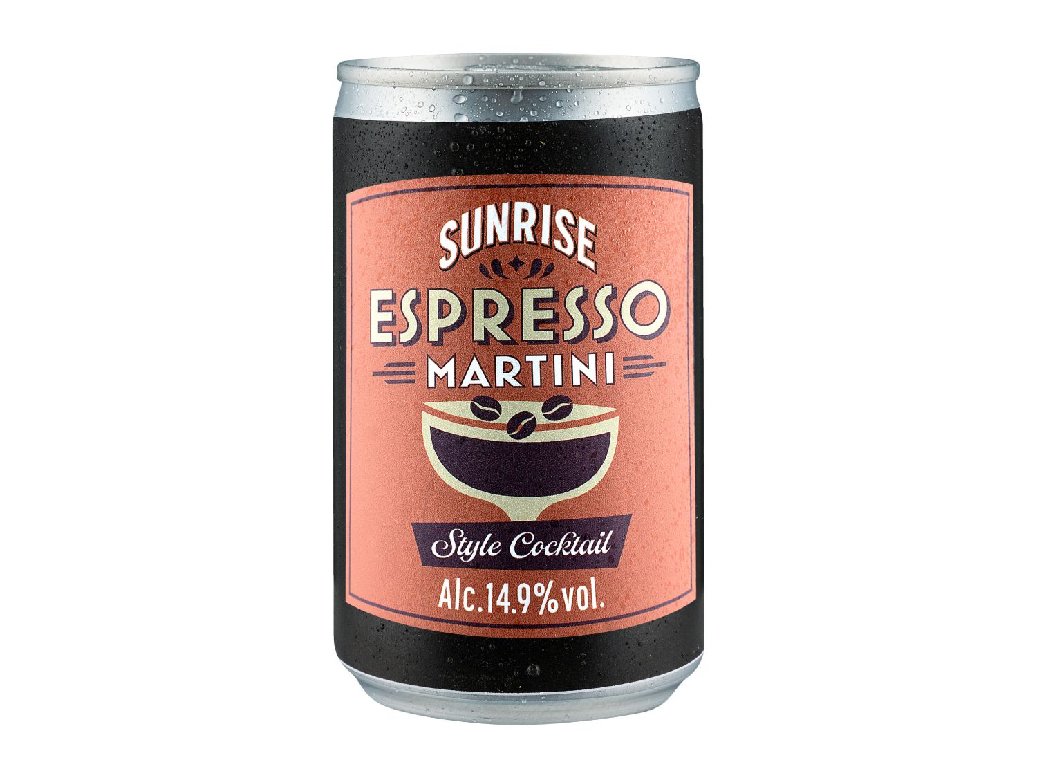 Espresso Martini style ready to drink cocktail 125ml can, UK version