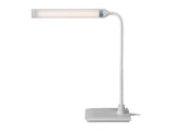 White LED desk lamp with flexible arm (British brand)