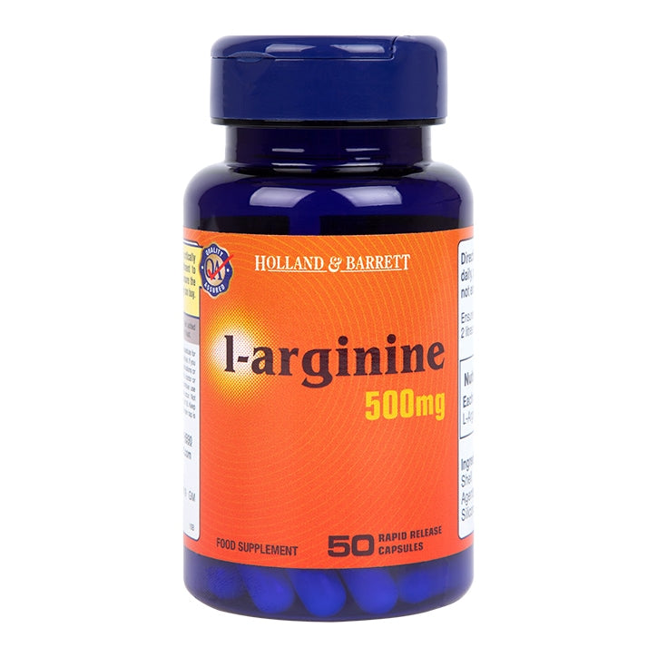 Holland & Barrett L-Arginine 50 Capsules 500mg GOODS Holland&Barrett   