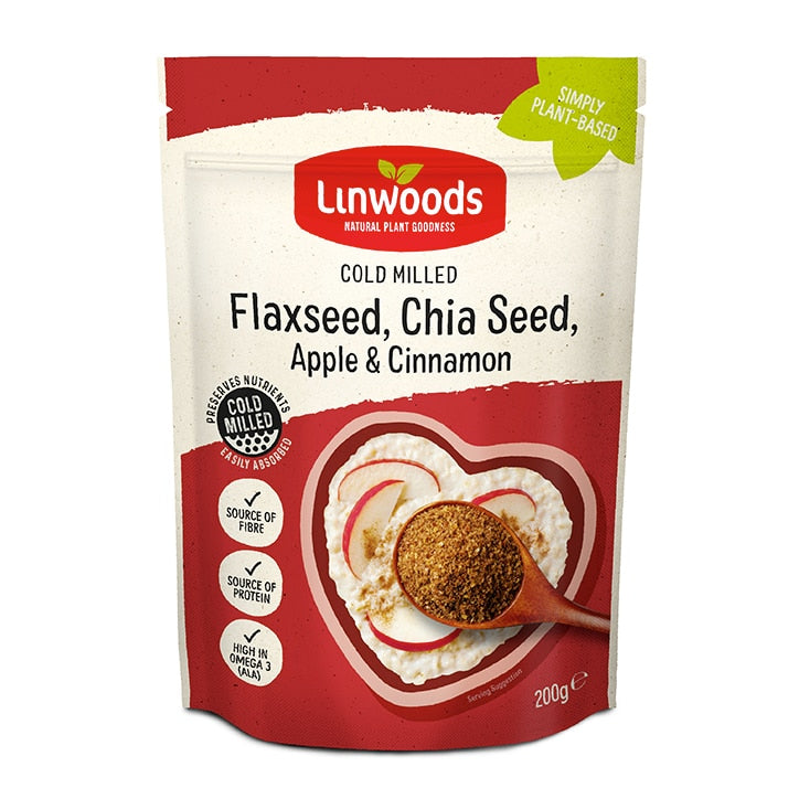 Linwoods Milled Flax, Chia Seed, Apple & Cinnamon 200g