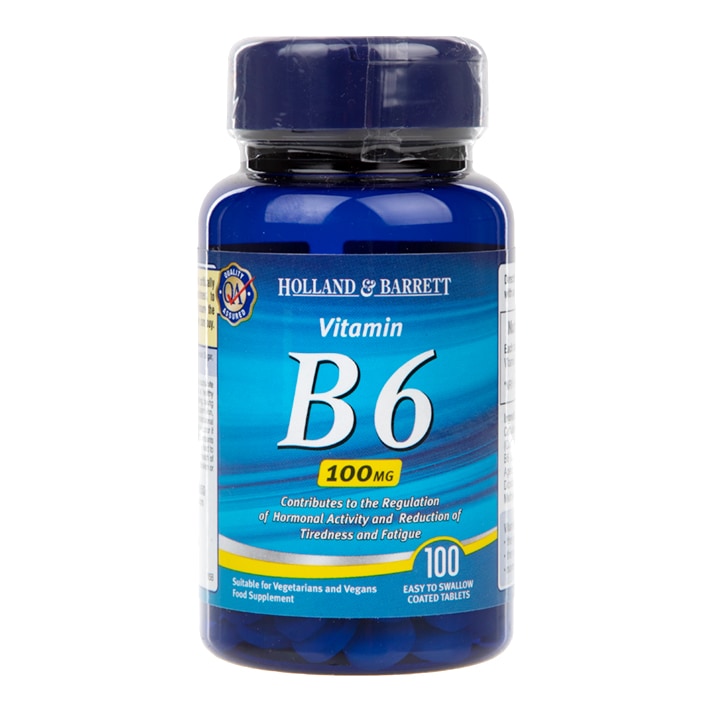 Holland & Barrett Vitamin B6 100 Tablets 100mg Vitamin B Holland&Barrett Default Title  