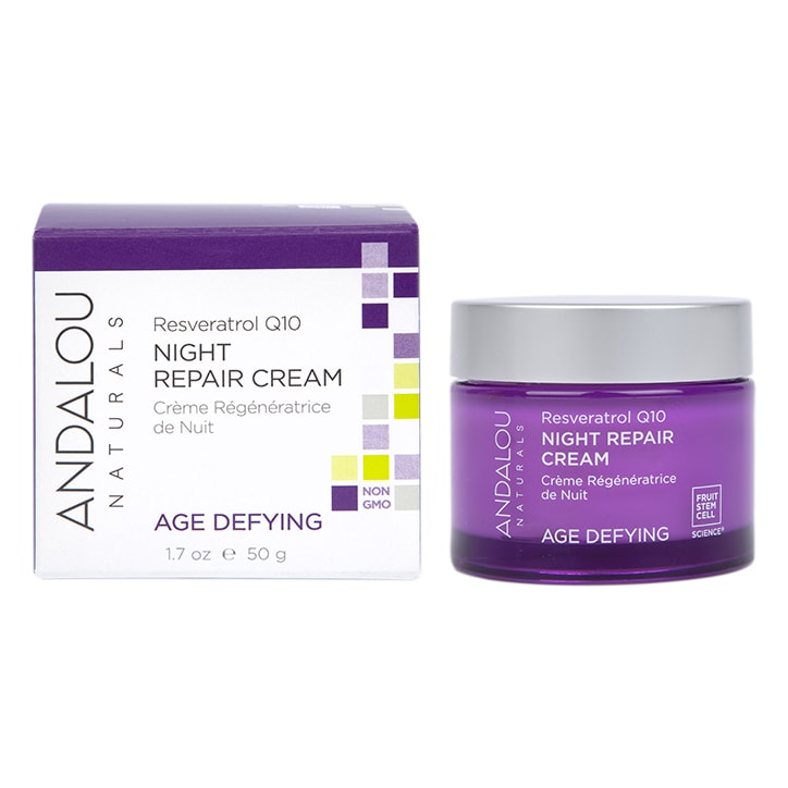 Andalou Reservatol Q10 Night Repair Cream 50ml Night Cream Holland&Barrett Default Title  