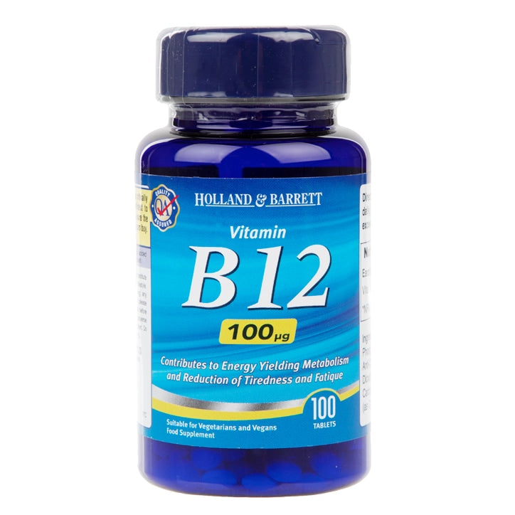 Holland & Barrett Vitamin B12 100 Tablets 100ug Vitamin B Holland&Barrett Default Title  