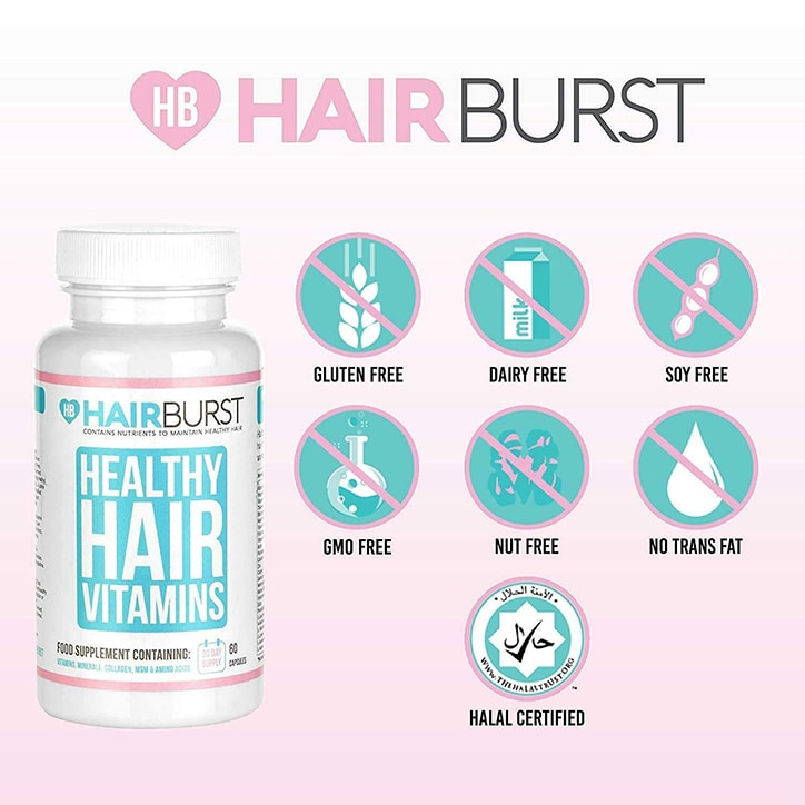 Hairburst 60 Capsules 1 Month Supply Hair, Skin & Nails Vitamins Holland&Barrett   